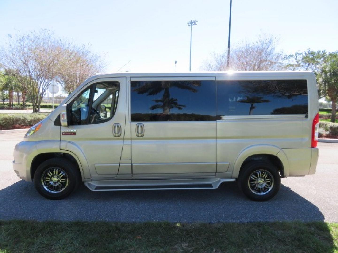 2016 Gold /Tan and Black Leather RAM Promaster (3C6TRVAG5GE) , located at 4301 Oak Circle #19, Boca Raton, FL, 33431, (954) 561-2499, 26.388861, -80.084038 - You are looking at a Gorgeous 2016 Ram Promaster Tempest X Handicap Wheelchair Conversion Van with 30K Original Miles, Lowered Floor, Dual Side Entry Doors, Power Passenger Side Entry Door, 750lb Braunability Wheelchair Lift, 4 Passenger Rear Power Bench Seat/Bed, Navigation, Rear Entertainment, Sur - Photo#24